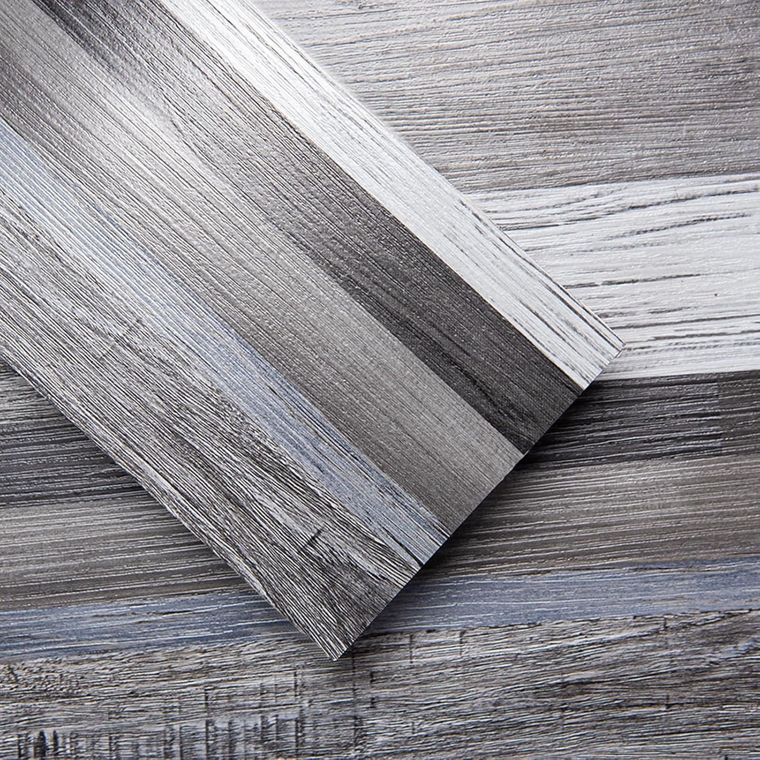 Natural Wood Peel Stick Waterproof Planks 6x36 Inch 18-Pack Tiles